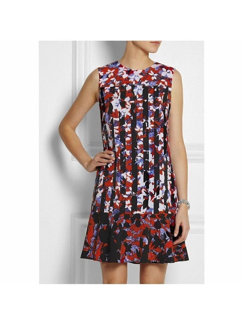Peter Pilotto for Target Red Crepe Sheath Fluted Hem
Dress Sz XS